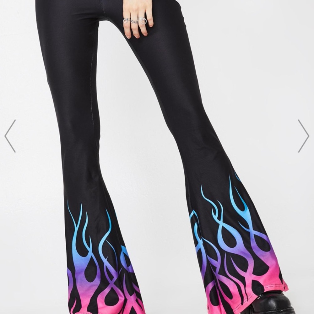 Dollskill “on fire flare bell bottom pants”